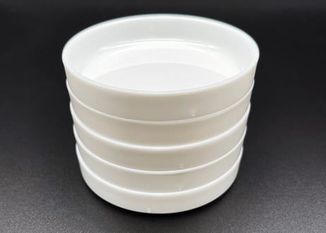 プラスチックトキ皿　5枚組　Dish-shaped palette (plastic)
