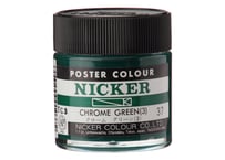 ポスターカラー40ml　＃037　クロームグリーン（3）　CHROME GREEN （3）