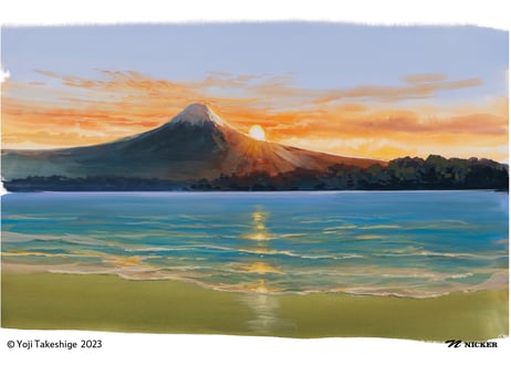 武重洋二美術監督作品　Joy of Painting season1 ポストカードセット　Yoji Takeshige Artwork Postcard Set of 5  S1