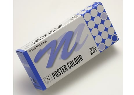 ポスターカラー20ML　24色セット / POSTER COLOUR 20ML 24-Color Set