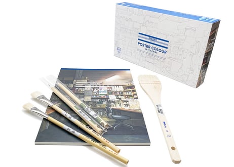 ニッカー 【ニッカー】 ポスターカラー40mlアニメ背景画セット　18色中級セット　Poster Color 40ml Anime Background 18-Color Advanced Set