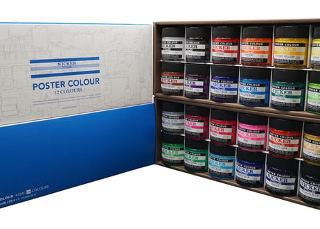 ポスターカラー40ML　24色セット / POSTER COLOUR 40ML 24-Color Set