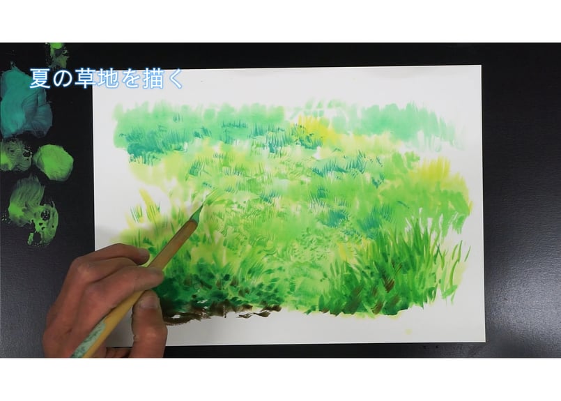 動画4本パック】「基本のレッスン『草地の春夏秋冬』 完全版」 美術