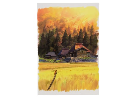渡邊洋一美術監督作品　日本の四季　ポストカード４枚セット　Yoichi Watanabe Works: “The Four Seasons of Japan” Set of 4 Postcards