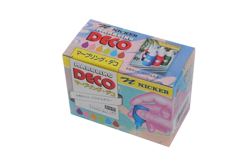 マーブリング・デコ　パステルカラー６色セット【MD-6PN】