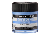 ポスターカラー40ml　＃022　ブルーセレスト　BLUE CELESTE