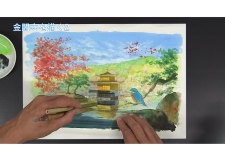 Download Guide for "How to proceed with the ground painting : Kinkaku Temple" by Yoji Takeshige