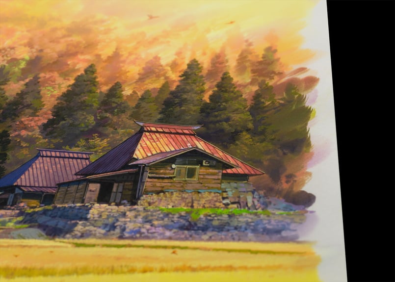ホピ族 水彩画 サイン入り サイン入り「日本の秋 新潟 越後妻有」渡邊洋一／複製画 | NICKER