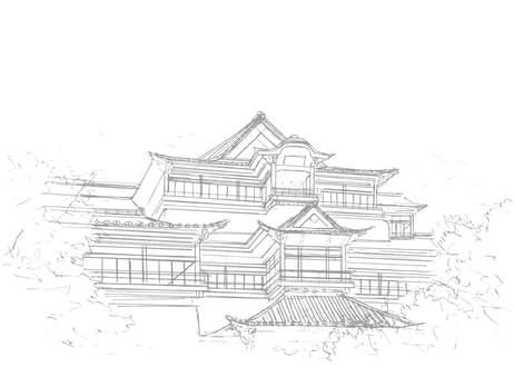 Download Guide for "Japanese style building with evening sun" Full version by Yoji Takeshige