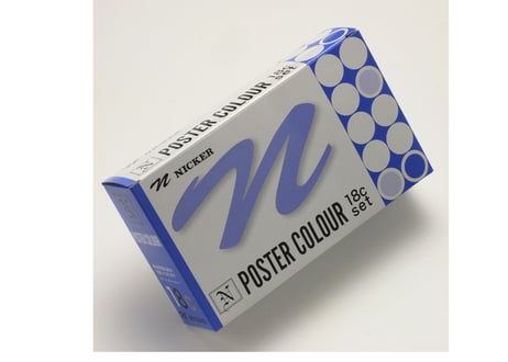 ポスターカラー20ML　18色セット 【プレゼント包装品】