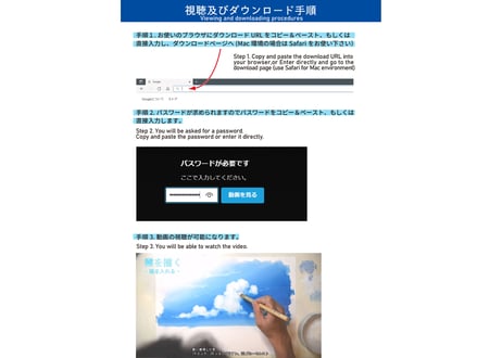 アナログ背景美術8　夏空と海　ノーカット版　【MP4】  ダウンロードガイド