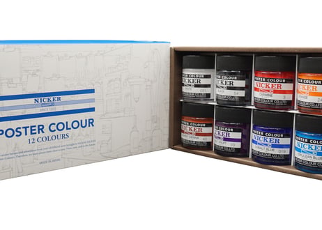 ポスターカラー40ML　12色セット / POSTER COLOUR 40ML 12-Color Set