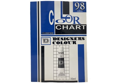 デザイナースカラー20ML　18色セット（カラーチャート付き）　Designer's Color 20ML 18-Color Set (with Color Chart)
