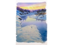 Signed “Japanese Winter: Niigata, Echigo-Tsumari” by Yoichi Watanabe / Reproduction / Unframed