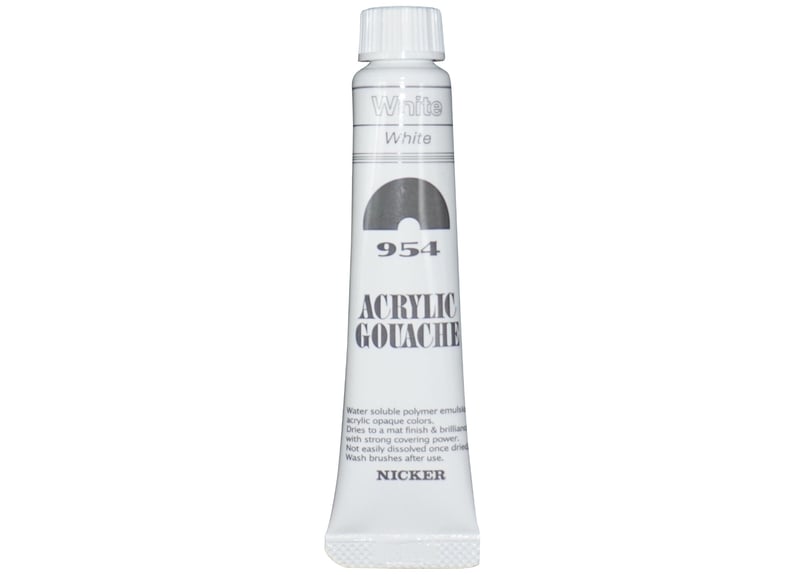 アクリックガッシュ11ml 954ホワイト | NICKER ONLINE SHOP