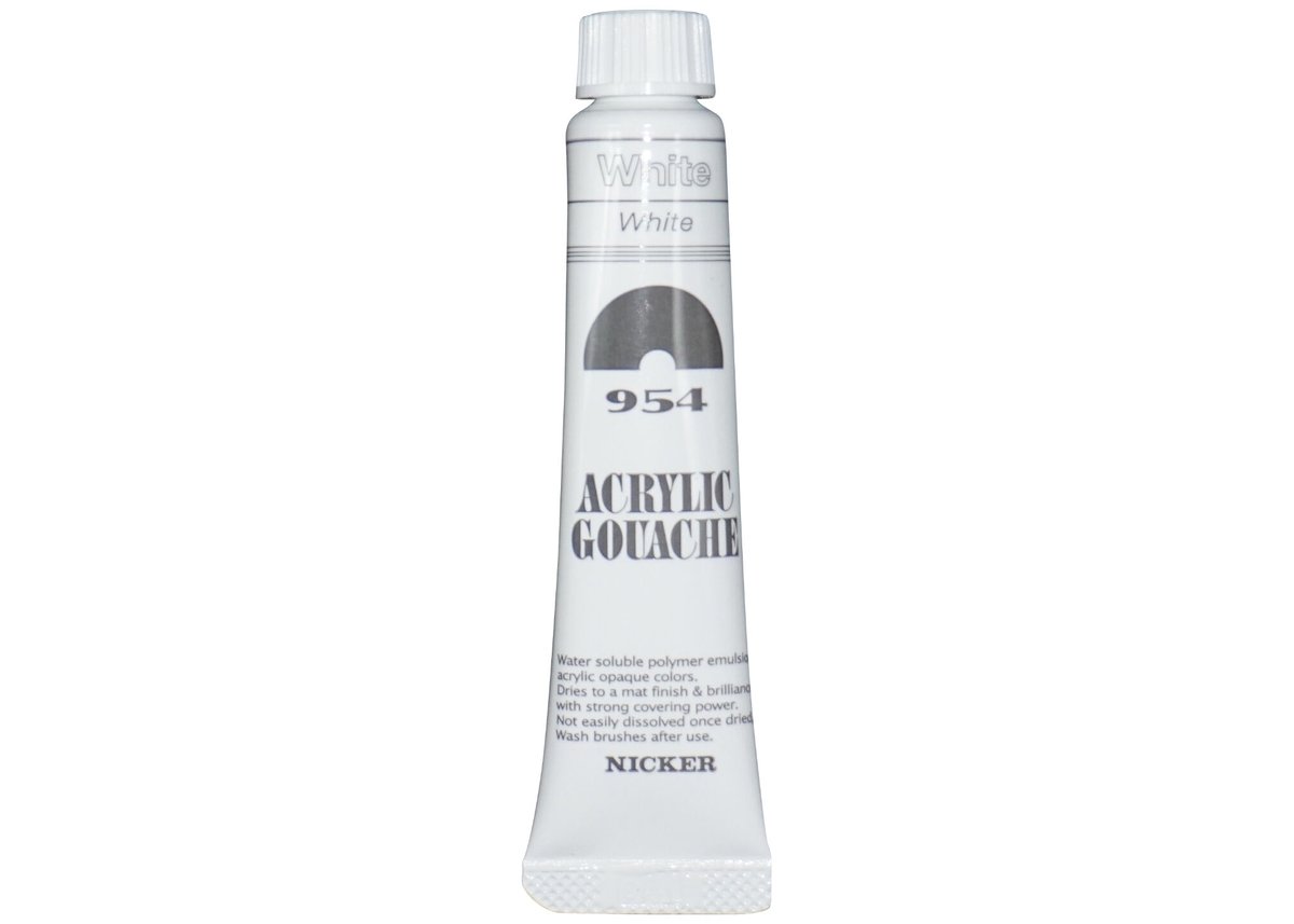 アクリックガッシュ11ml 954ホワイト | NICKER ONLINE SHOP
