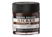 ポスターカラー40ml　＃046　バントアンバー　BURNT UMBER