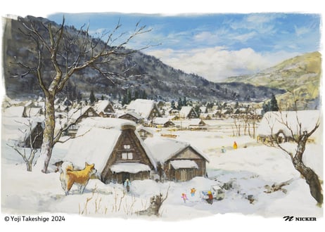 武重洋二美術監督作品　Joy of Painting season２ ポストカードセット　Yoji Takeshige Artwork Postcard Set of 5  S2