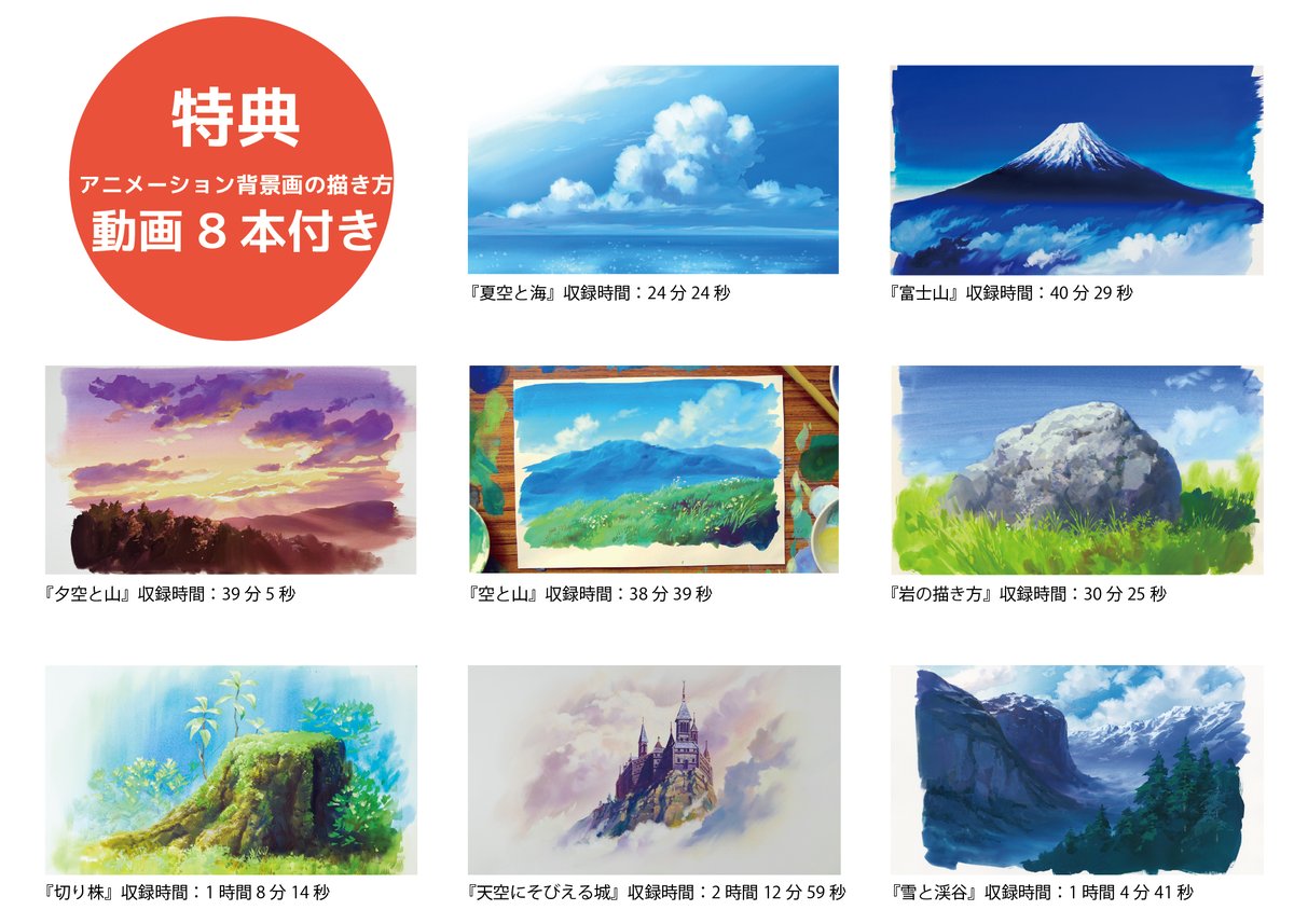 ニッカーオンラインショップ限定】ポスターカラー40ML アニメ背景