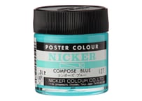 ポスターカラー40ml　＃127　コンポーズブルー　COMPOSE BLUE