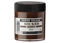 ポスターカラー130ml　＃048　セピア　SEPIA
