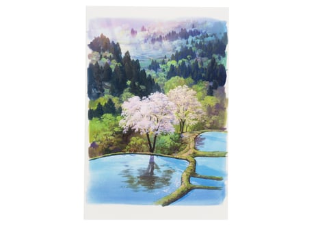 渡邊洋一美術監督作品　日本の四季　ポストカード４枚セット　Yoichi Watanabe Works: “The Four Seasons of Japan” Set of 4 Postcards