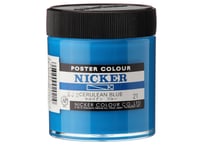ポスターカラー130ml　＃021　セルリアンブルー　CERULEAN BLUE