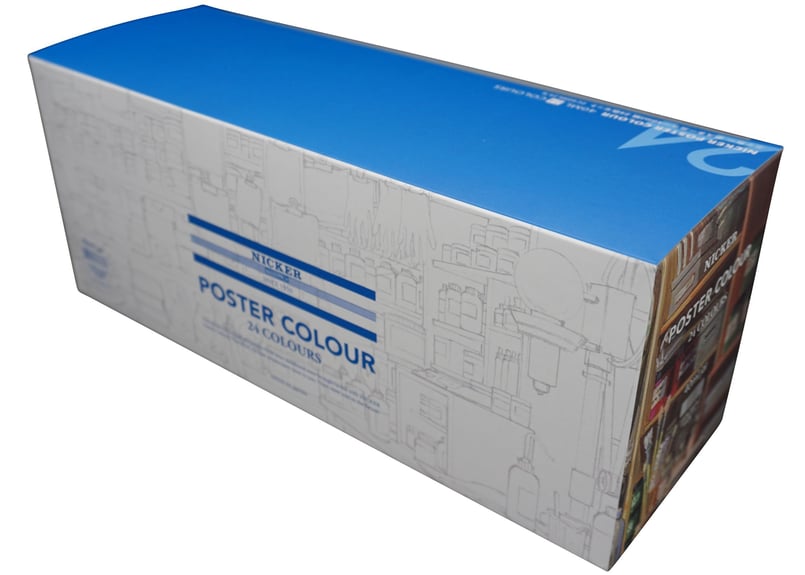 ポスターカラー40ML 24色セット【プレゼント包装品】 | NICKER