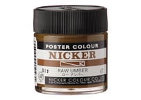 ポスターカラー40ml　＃047　ローアンバー　RAW UMBER