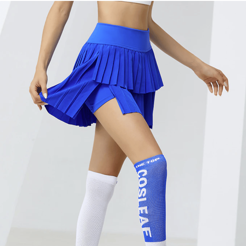 ブループリーツスカート インナーパンツ付き プリーツスカート(インナーパンツ付き)(100cm 紺): キッズ
