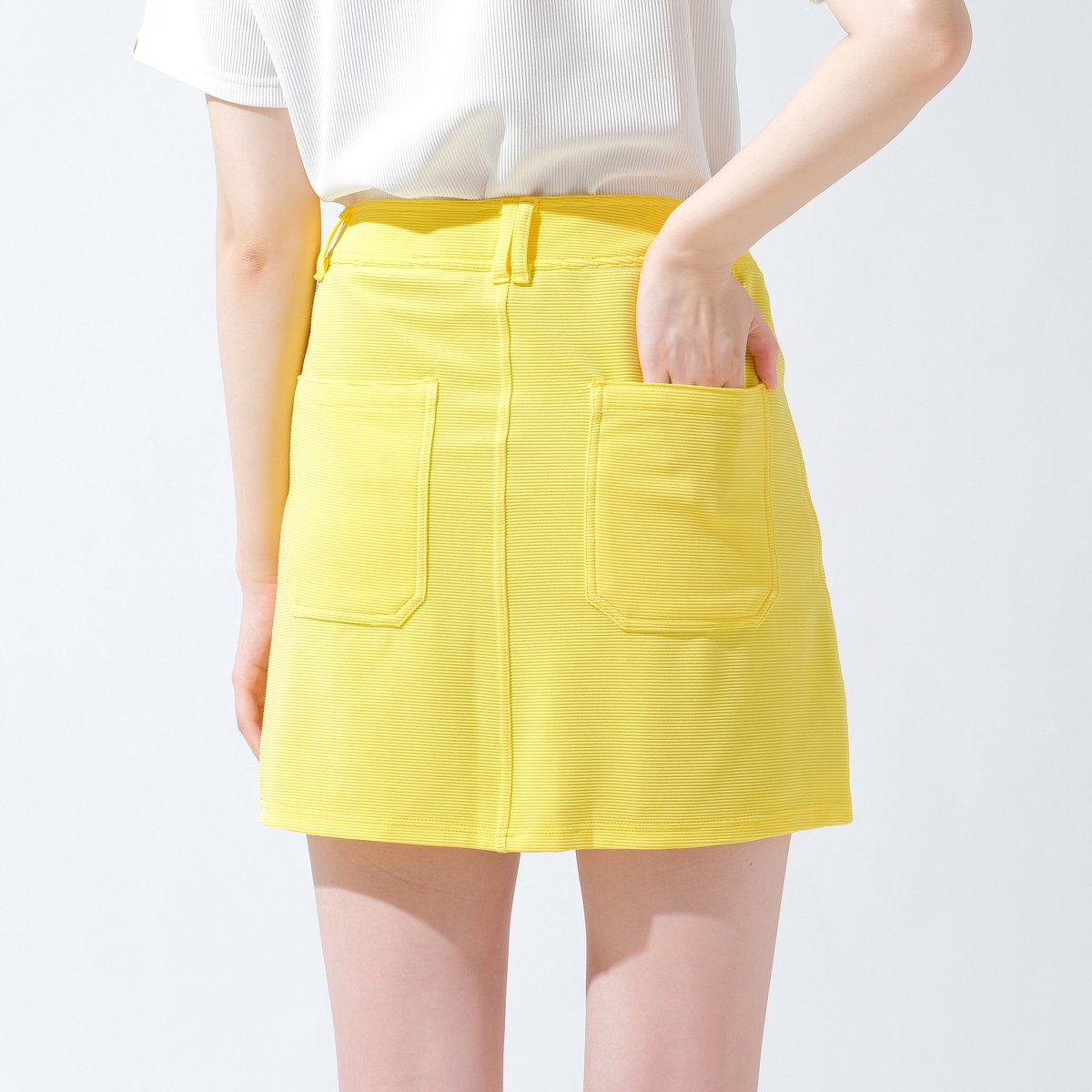 イエロー インナーペチパン付きスカート | mamecocloset