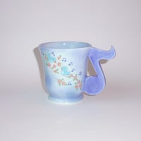 Singing Birds Note Handle Mug / Yes!ceramic