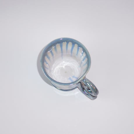 Love Handle Blue Wing Mug / Yes!ceramic