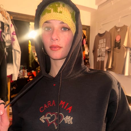 CaraMia Black Lightweight Hooded Sweatshirt / Vanna Youngstein