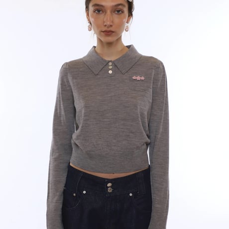 Akira Sweater Heather Grey / Sandy Liang
