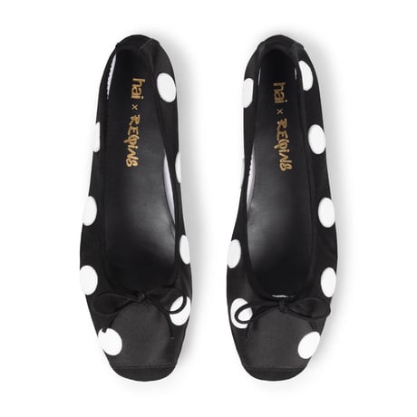 Harmony Ballerinas Black White Polka / hai x Requins