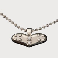 Studded Heart Pendant  / Sara Yukiko