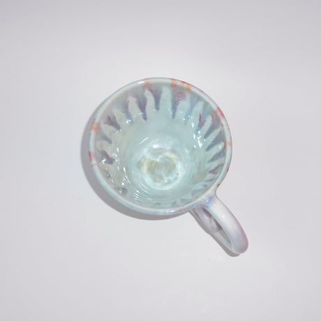 Swirl Handle Ribbon Mug / Yes!ceramic