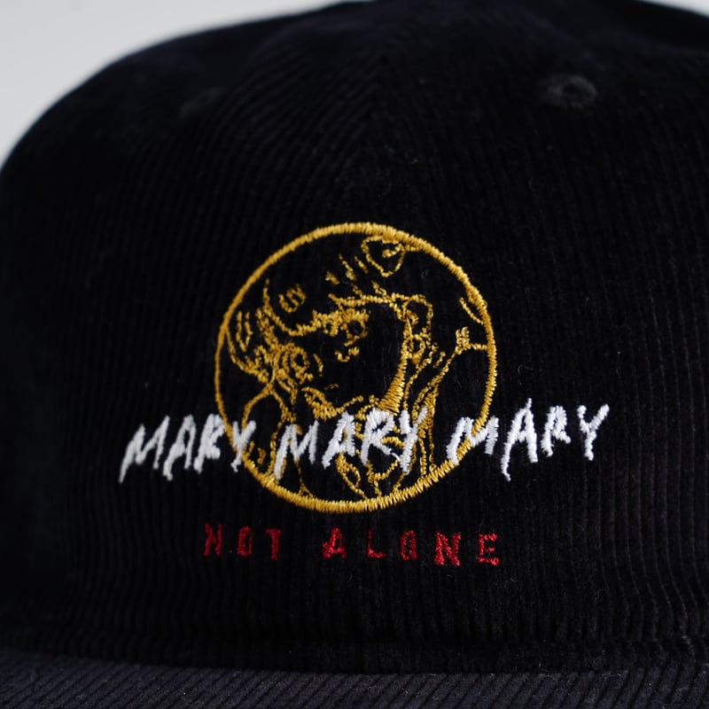 帽子 andmaryMary logo cap BLACK andmary Mary logo cap black