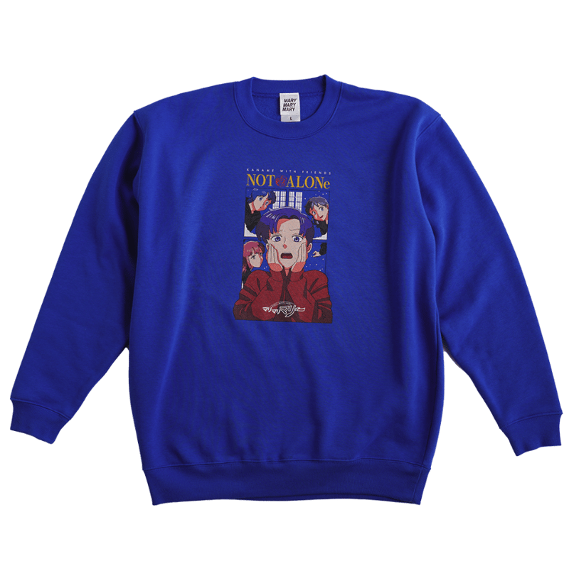 予約販売】NOT ALONe〈トレーナー〉 -Blue- | マリマリマリー
