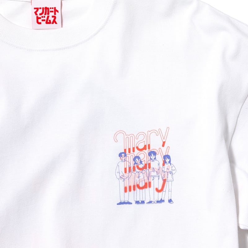 4人組フェードロゴTシャツ -White- 【マリマリマリー×マンガートビームス】 | マリマ...