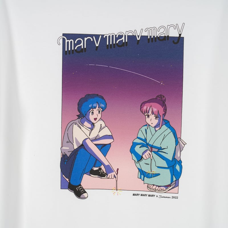 Tシャツ 〈Summer NIGHT〉 -White- | 旧 マリマリマリー 公式グッズサイト