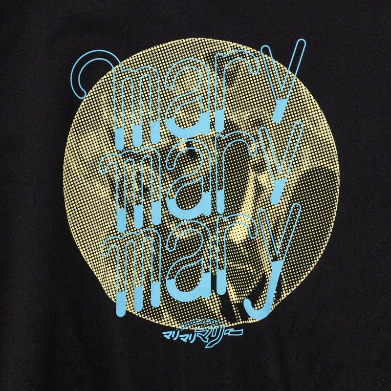4人組フェードロゴTシャツ -Black- 【マリマリマリー×マンガート 4人組フェードロゴTシャツ -Black- 【マリマリマリー×マンガート