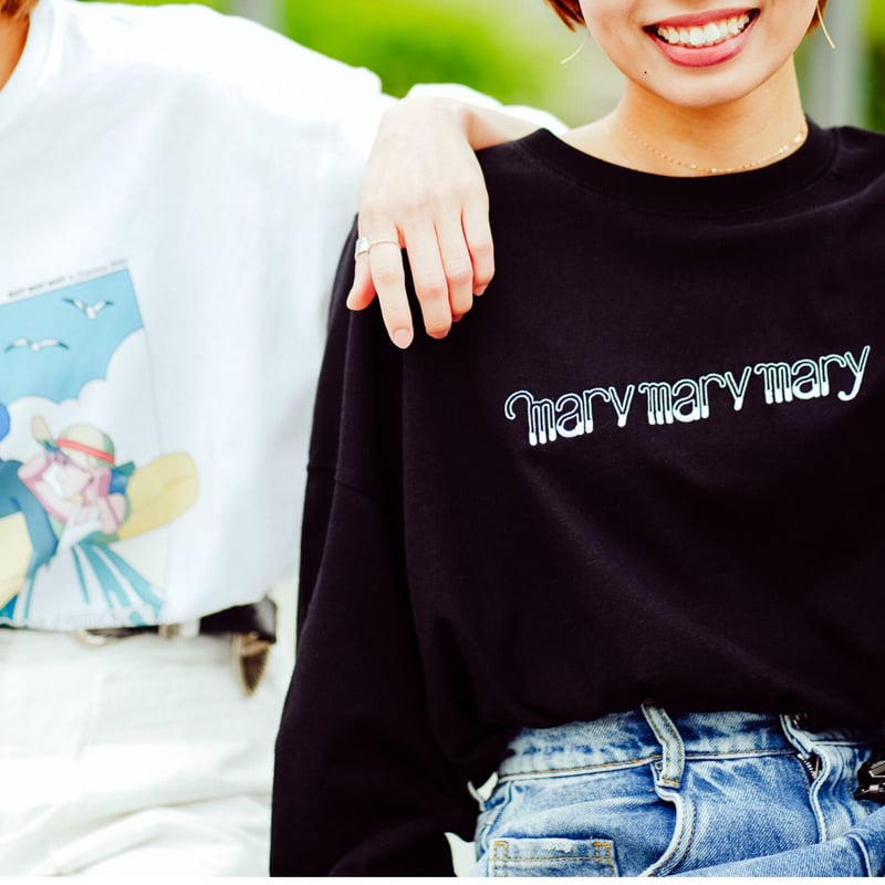 ロンT 〈2022SSロゴ 刺繍〉-White- | マリマリマリー 公式グッズ ロンT 〈2022SSロゴ 刺繍〉-White- | マリマリマリー 公式グッズ