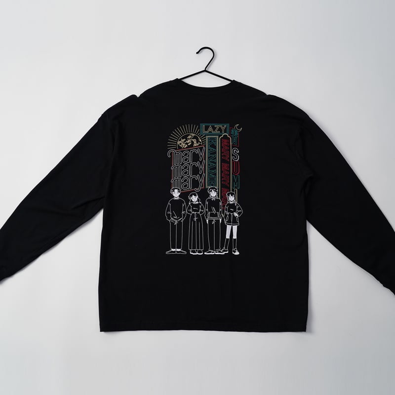 ロンT 〈DOWNTOWN〉 -Black- | マリマリマリー 公式グッズサイト ロンT 〈DOWNTOWN〉 -Black- | マリマリマリー 公式グッズサイト