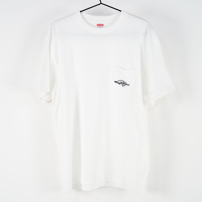 ポケットTシャツ 〈チャンネルロゴ 刺繍〉 -White- | マリマリ