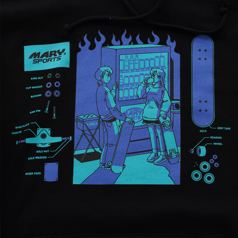 パーカー Skateboard Club -Black- | 旧 マリマリマリー 公式グッズサイト