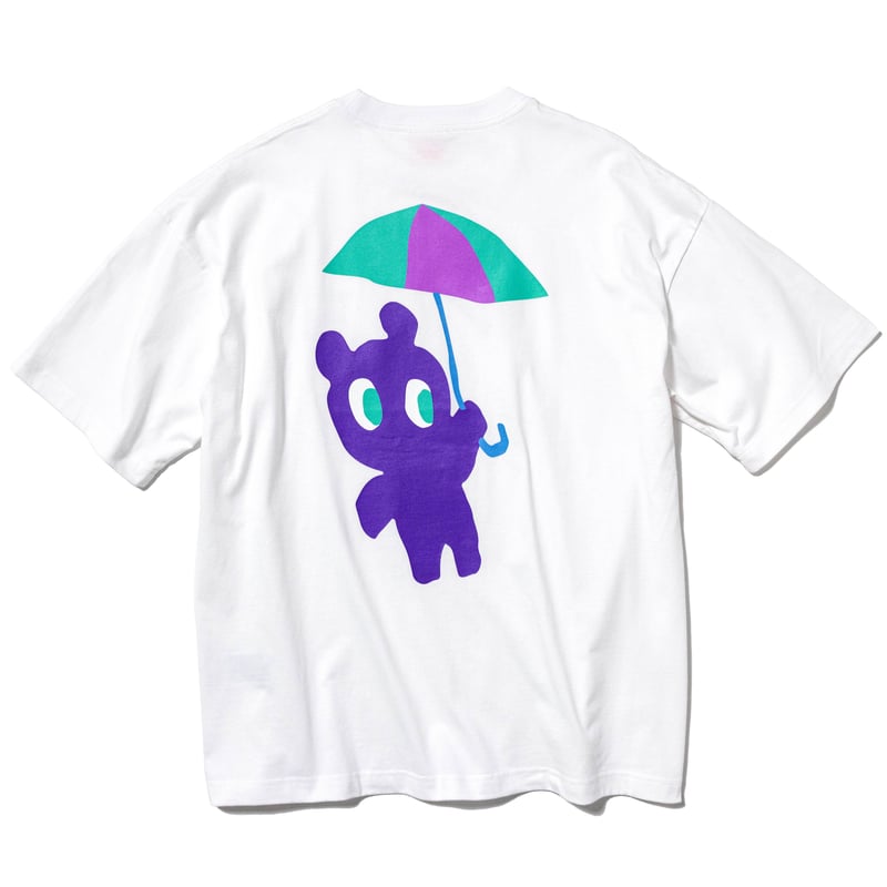 傘クマTシャツ -White- 【マリマリマリー×マンガートビームス 傘クマTシャツ -White- 【マリマリマリー×マンガートビームス