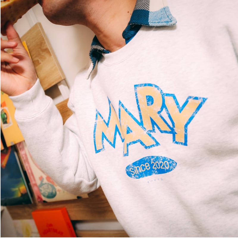 トレーナー 〈MARY logo〉 -Blue- | マリマリマリー 公式グッズ