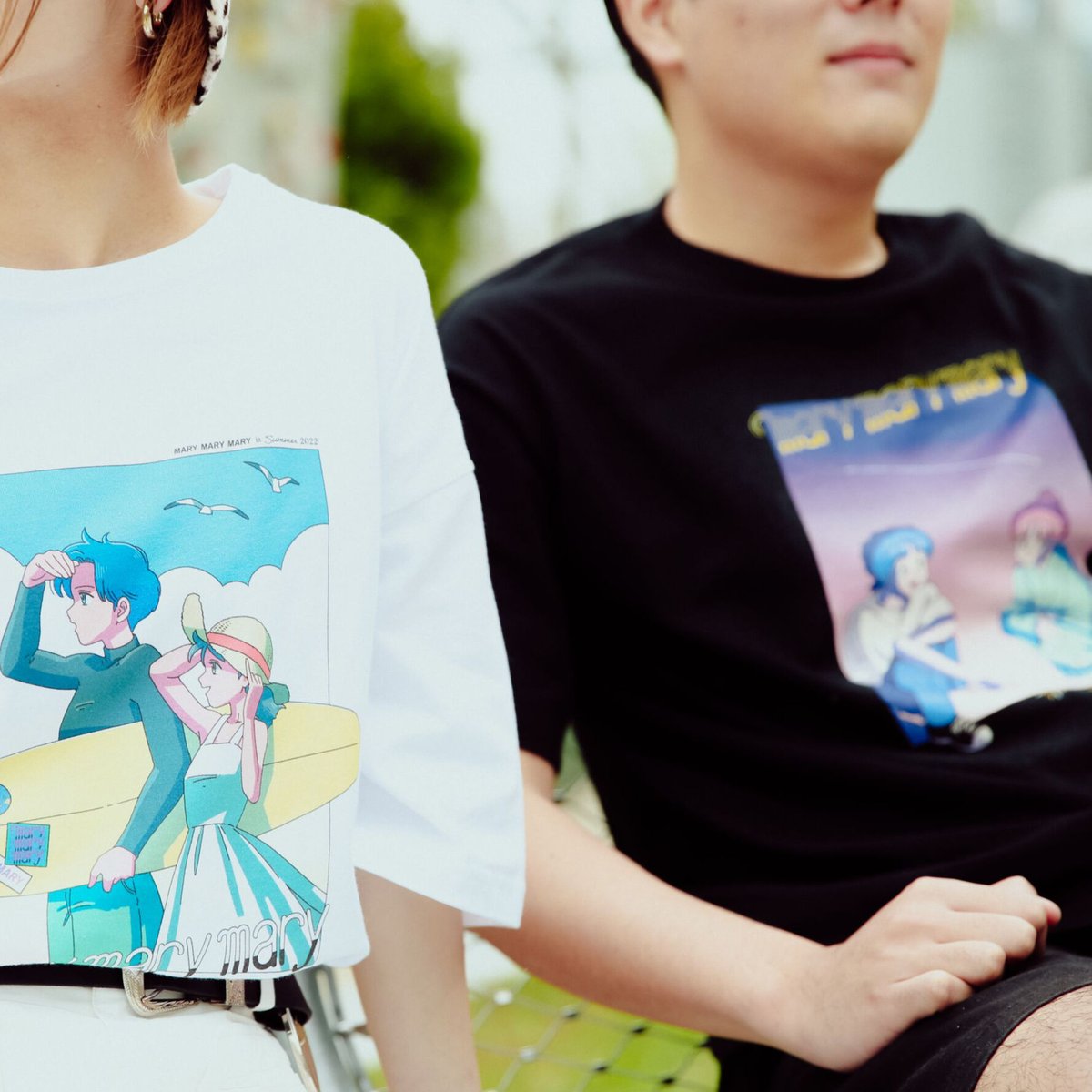 Tシャツ 〈Summer NIGHT〉 -White-